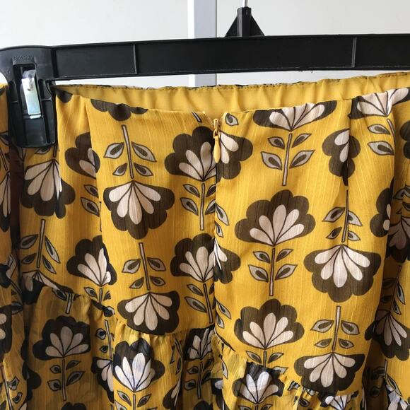 Eloquii Small Wonders Floral Tiered Ruffle Skirt - Picture 8 of 12